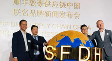 王衛站臺，“順豐敦豪”