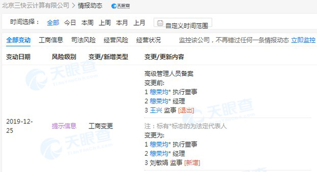 美團云注冊資本暴增至8.7億元 王興實控